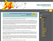 Tablet Screenshot of naturallyresilient.com